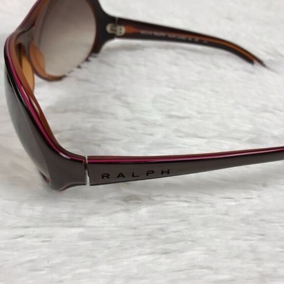 RALPH LAUREN Sunglasses Oversized Tortoiseshell 7569S/0TV7 Gradient Lens Women's - Picture 3 of 8